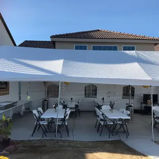 20x30 canopy with walls