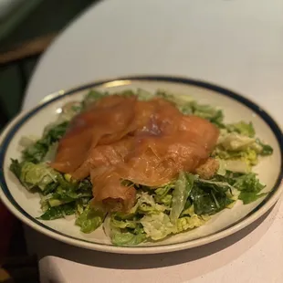 Glover Salad with smoked salmon