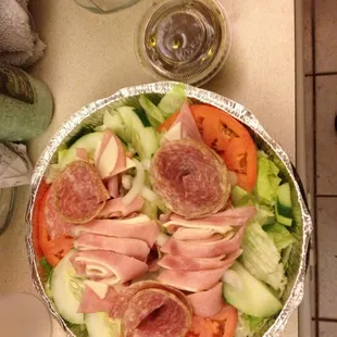 Large Antipasto salad.