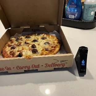 a pizza in a box