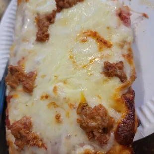 Sicilian style with sausage, delicious!