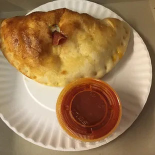 Meat Calzone (ham, pepperoni, sausage, mozzarella, ricotta, parmesan)