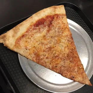 Awesome NY style greasy pizza with thin crispy crust ($3)