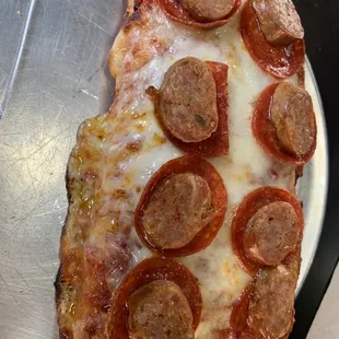 Sicilian thick right out of the oven.