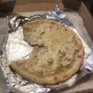 No need to cut it , I will just tear a piece off.