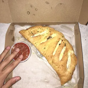 Chicken Alfredo Calzone