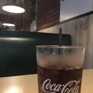 They serve Coke products