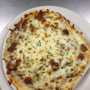 Baked Spaghetti - a local fan favorite!