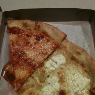 The two slices I had yesterday. Pretty good! (Mar. 2013)