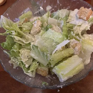 Caesar Salad (small) - not the best photo since I already stirred it up.
