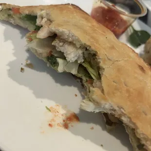 Caprese salad sandwich