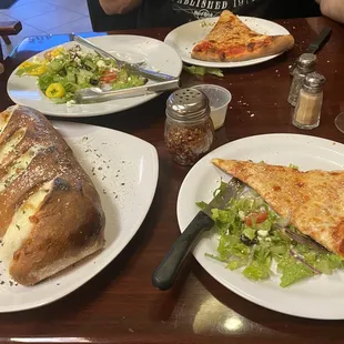 Pizza &amp; Greek salad