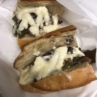 This is the gross cheese steak I got tonight, I asked for mayo and they just slopped it on the top...so underwhelmed
