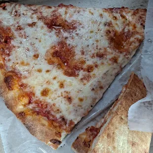 Slice of cheese pizza