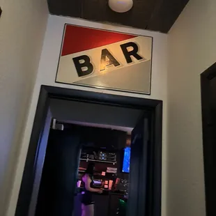 Secret not so secret bar entrance