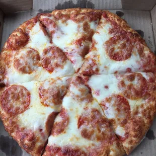 Small extra cheese &amp; pepperoni. Amazing!