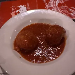 Happy hour meatballs