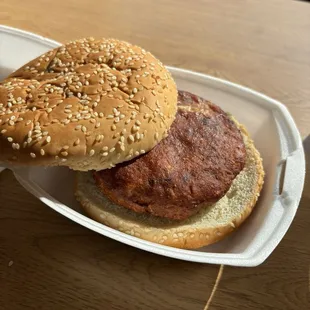 Crab cake sandwich