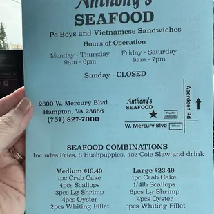 Menu 7/26