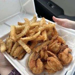 Fried Jumbo Shrimp platter -so good!