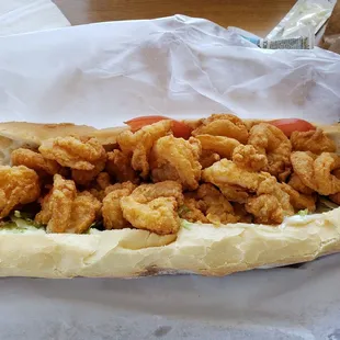 Shrimp Poboy Sandwich