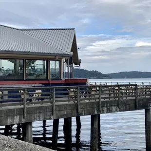 View of outside deck dining