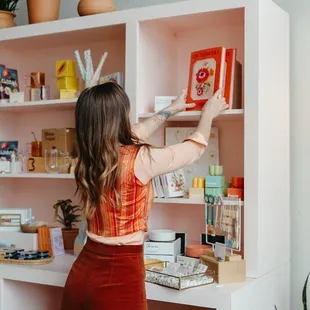 Curated gifts, books, plants in the shop!