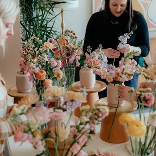 We host floral design workshops in Tulsa every month!