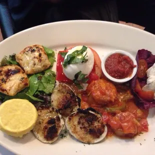 amazing hot antipasti plate
