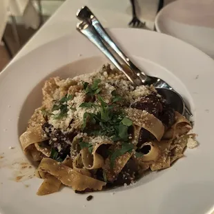 Pork ragyu Pappardelle ($18)