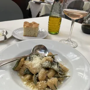 Gnocchi in brown butter with crispy sage