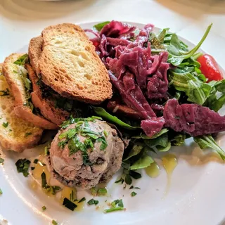 Truffled Duck & Chicken Liver Crostini