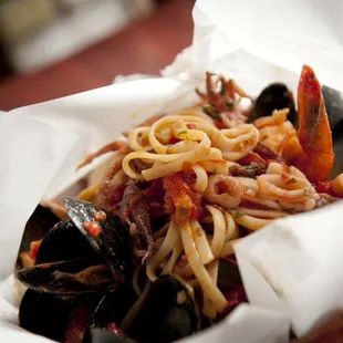 No better seafood dish than Linguine Fruitti di Mare! 
https://www.anticofornoboston.com