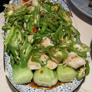 Steam Fish with green pepper