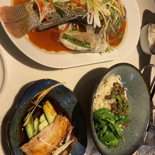 Steam whole fish