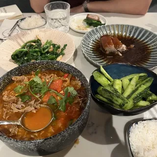 Fatty Beef in Golden Spicy Soup