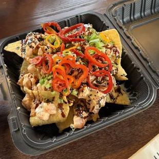 Poke nachos - fresh and delicious!