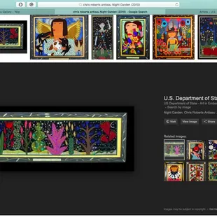 "Night Garden" 2010 originally on display at The United States Department of State...in Washington D.C.