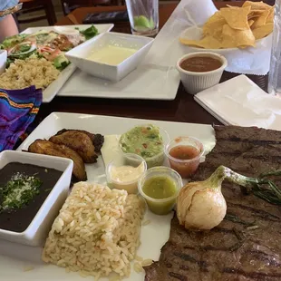 Churrasco and Chile Rellenos