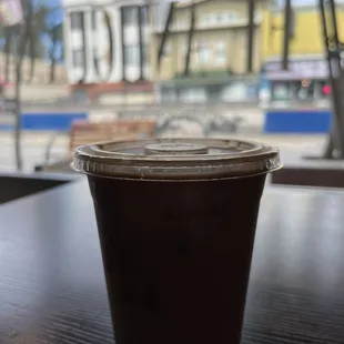 Iced Mexican Mocha with oat milk