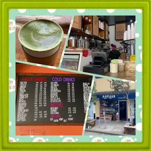 Montage of images from Antigua Coffee Shop