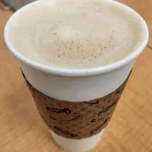 Hazelnut latte