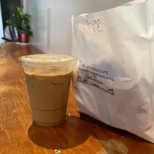 Oat milk latte