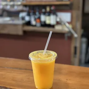 Fresh squeezed orange Juice $5.25