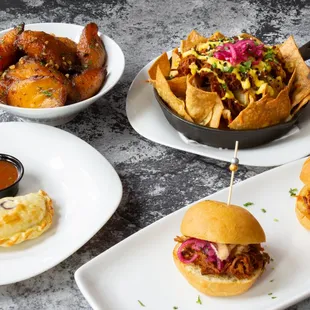 a variety of food items