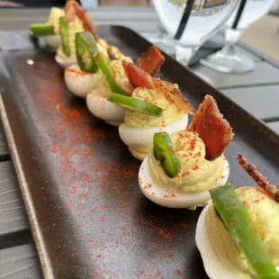 Jalapeño deviled eggs