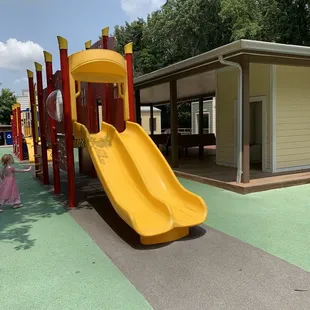 A playset in front of the kids town