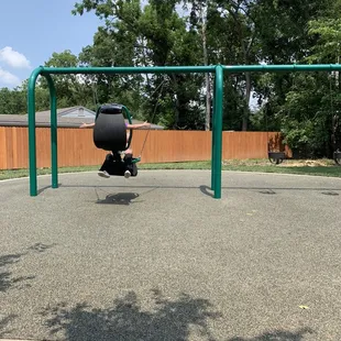 A swingset near the Kidstown