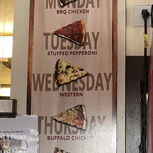 Pizza flavor of the day