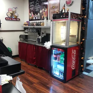 Behind the counter